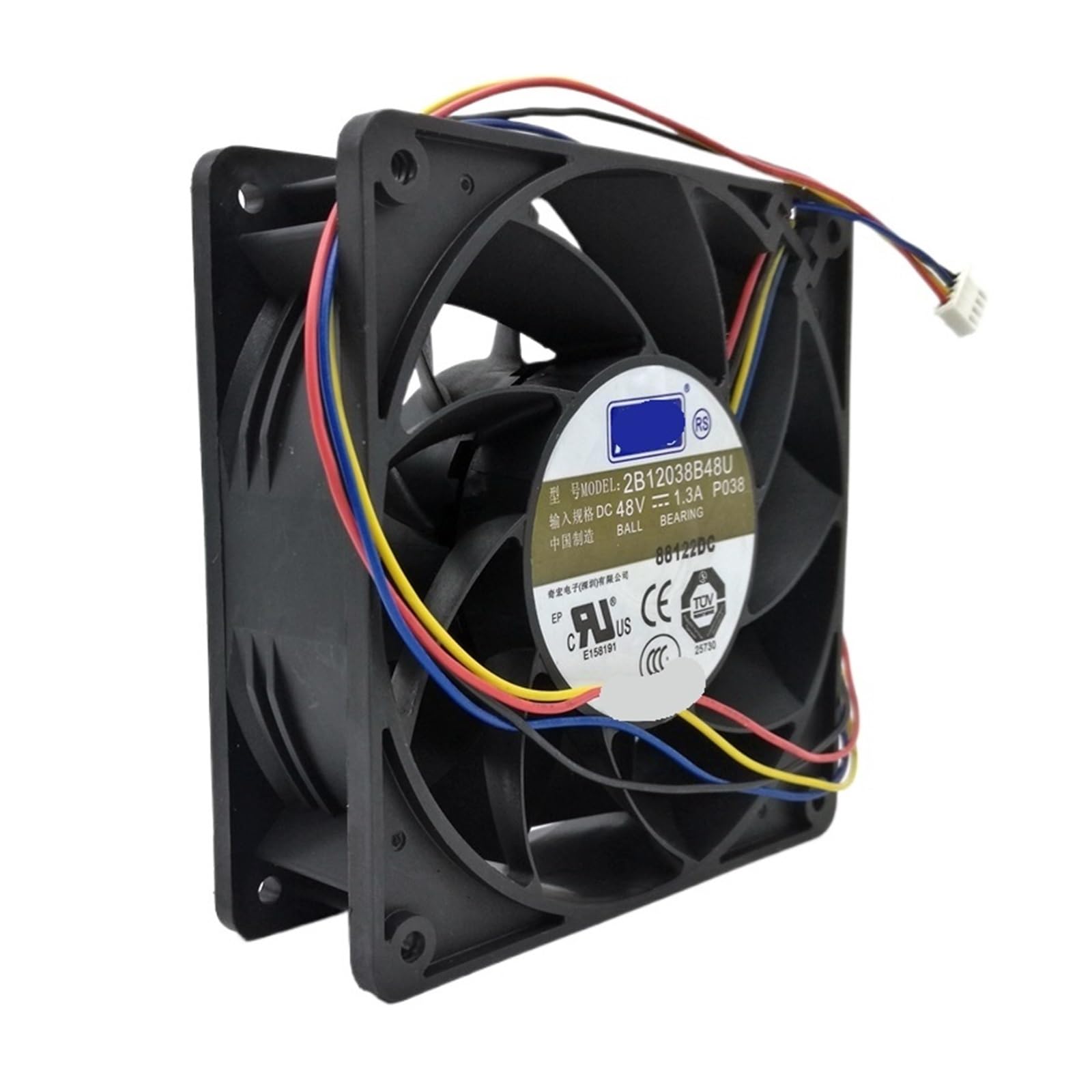 GJEXXPTST 120mm 48V Cooling Fan 12cm 2B12038B48U DC48v 1.30a 120x120x38MM 4Lines Inverter