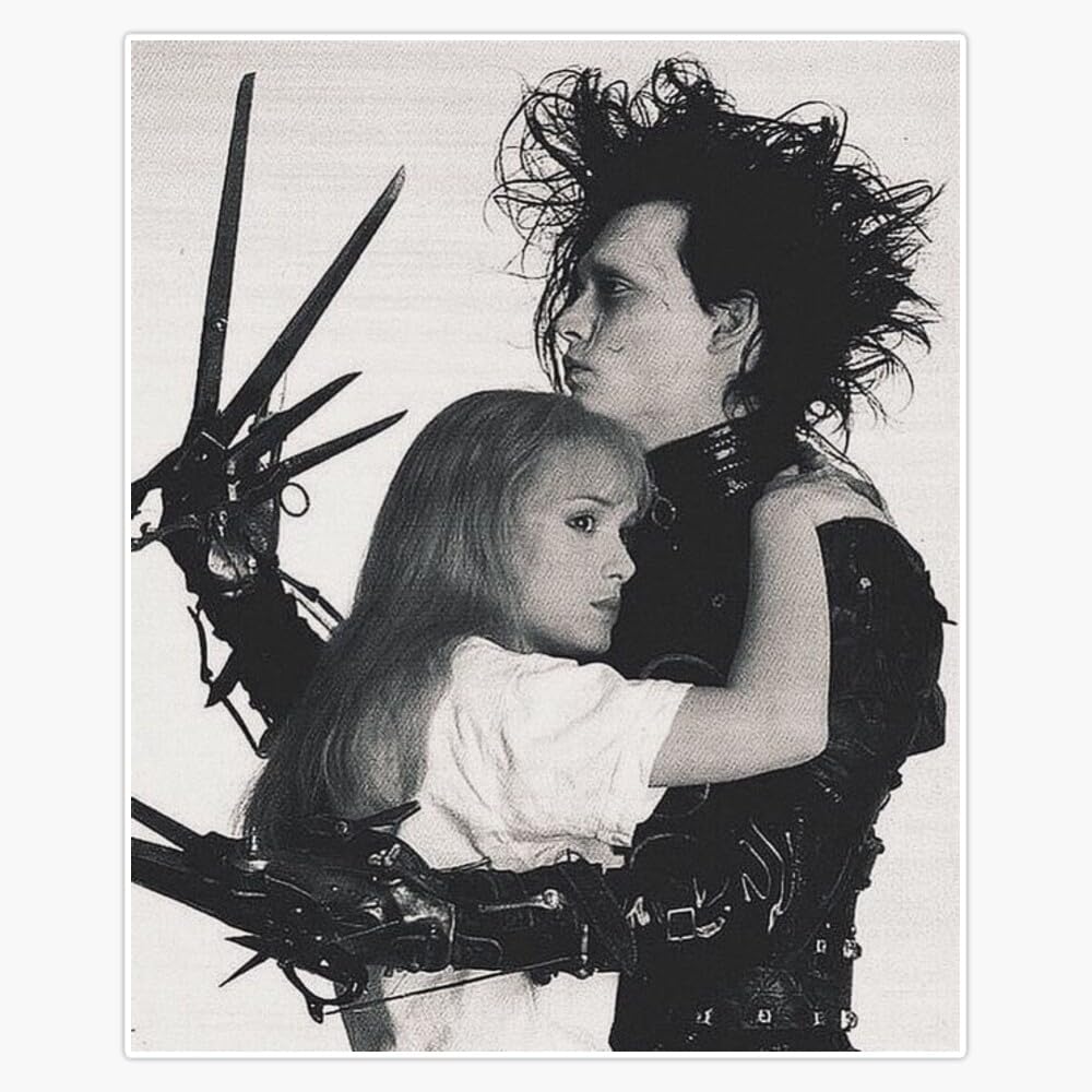 Edward Scissorhands Sticker Vinyl Waterproof Sticker Decal Car Laptop Wall Window Bumper Sticker 5"
