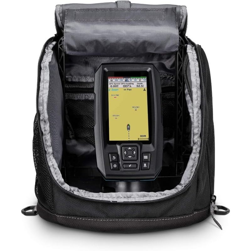 Fotocamera per la Pesca Subacquea Pacchetto Pesca sul Ghiaccio, Include ecoscandaglio Portatile e trasduttore Dual Beam-If