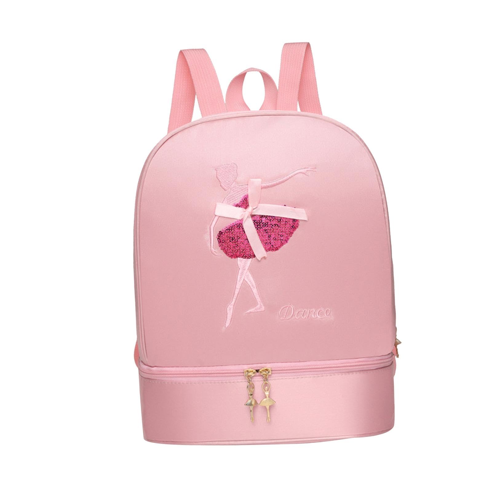 Oshhni Sac à Dos de Danse de Ballet, Sac de Ballerine pour Filles, Sac à Main décontracté, Sac de Danse de Ballet avec Compartiment à Chaussures pour la, Rose B