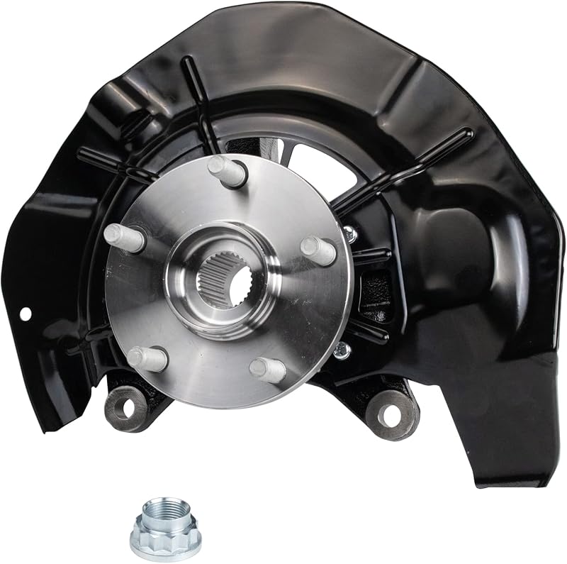 Manga de eixo dianteira esquerda com cubo e rolamento TRQ para Lexus RX330, RX350, RX400h e Toyota Highlander Hybrid – 1 unidade