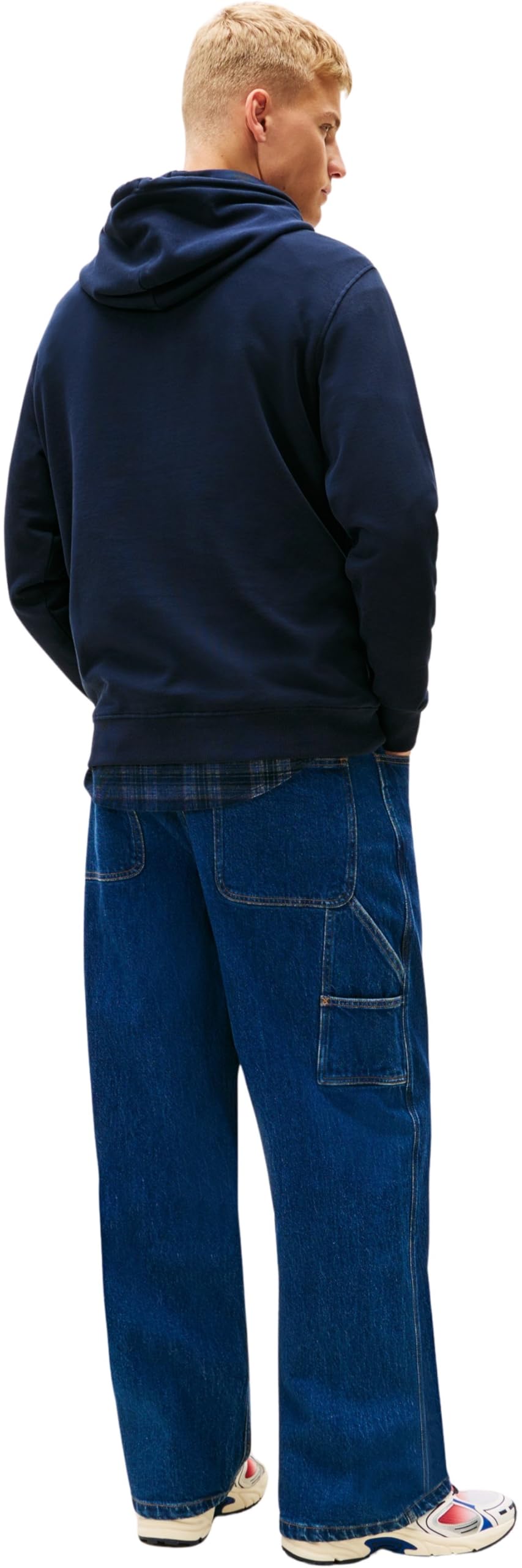 Tommy Jeans TJM Reg Entry DNA Play Hood Dm0dm22642 Sudadera con Capucha Hombre (Pack de 1)