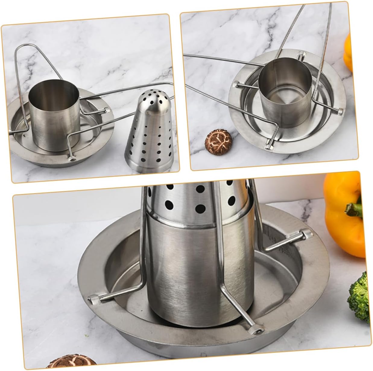 BESPORTBLE Grilled Chicken Rack Chicken Roaster Rack Oven Grill Supply Barbecue Stand