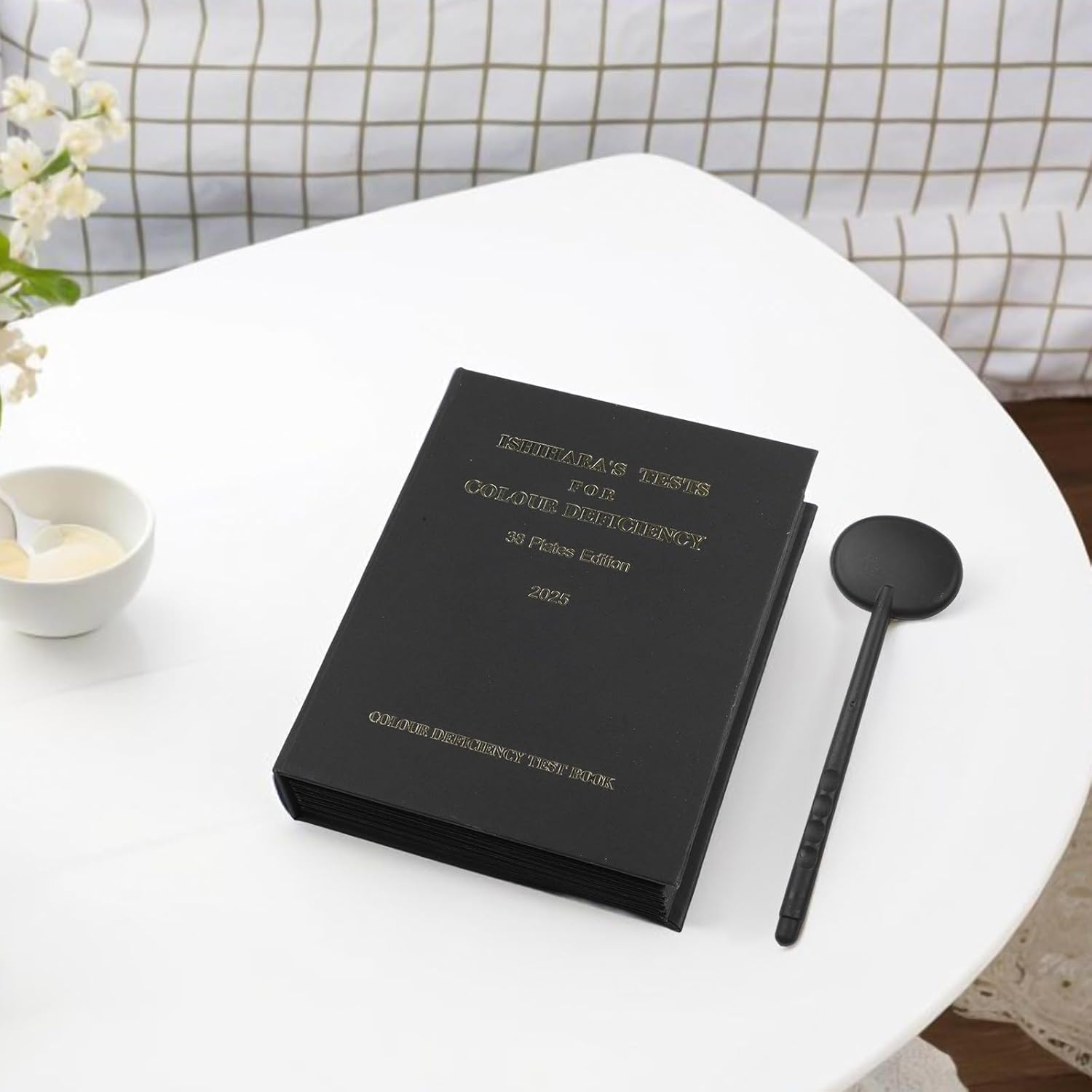 Ishihara Color Blindness Test Book, 38-Plate Professional Optometry Screening Tool for Red-Green and Blue-Yellow Color Vision Deficiency Assessment