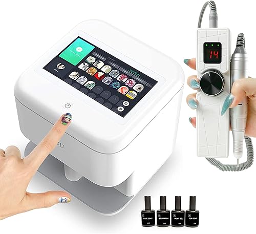PENNY73 Máquina de impresión de uñas pantalla táctil móvil digital inteligente arte de uñas conjunto de manicura con paquete de esmalte de uñas y
