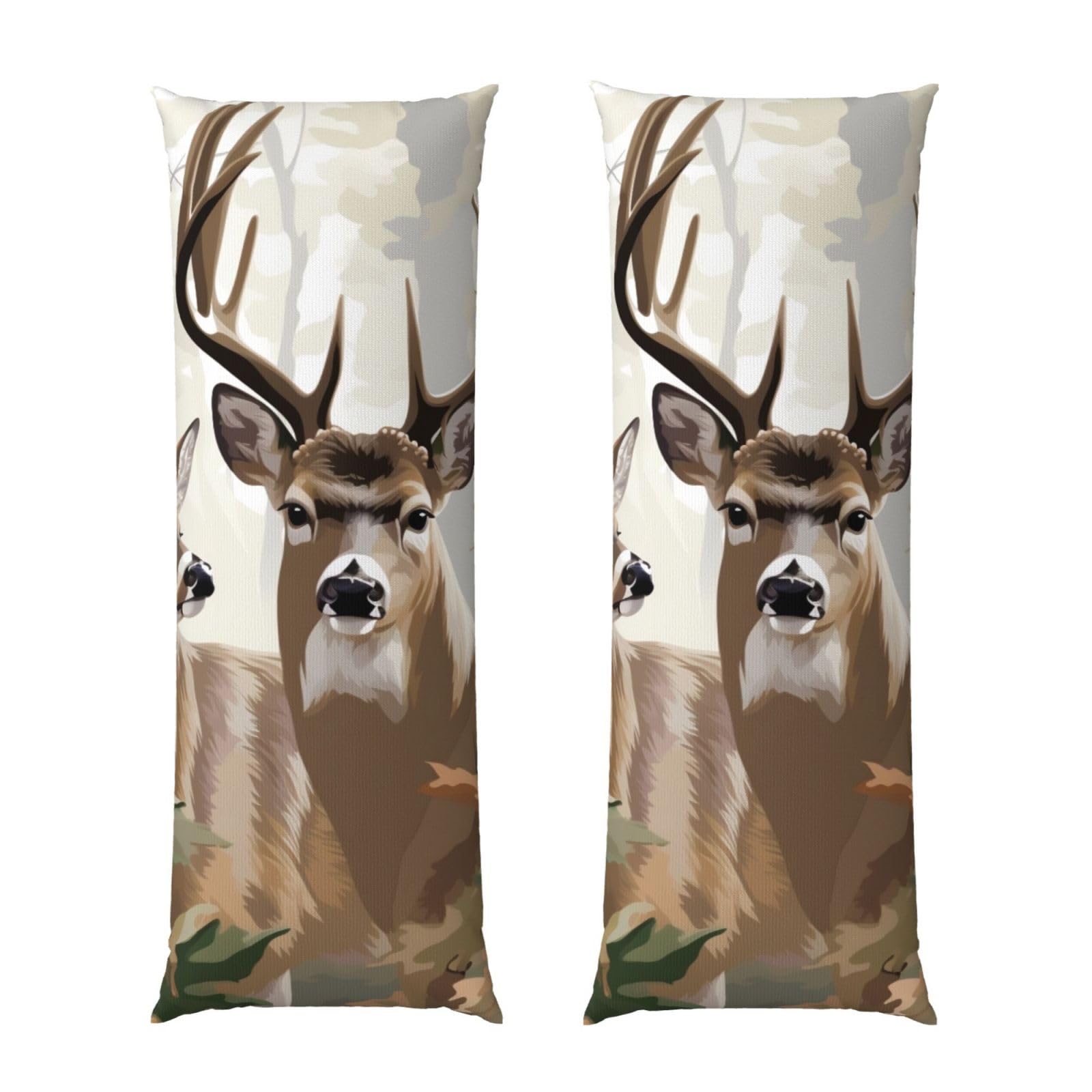 Body Pillow Cover 20x54 Inch, Camouflage Deer_1 Print Long Lumbar Pillow Case with Zipper Long Body Pillowcase Decorative for Bed Sofa Bedroom