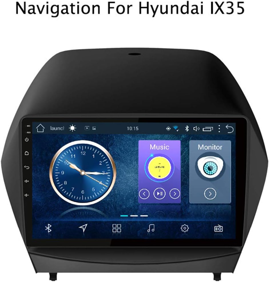 DUMXY Android 8.1 Car Stereo 9 Inch Car Dvd Player GPS Navigation with 2.5D Capacitive Screen for Hyundai Tucson/ IX35 2010-2013 Support USB AUX Wifi Bluetooth Mirror Link Steering Wheel Control