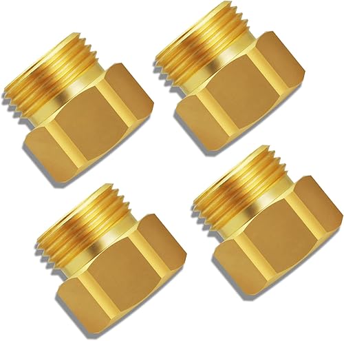 Adaptador de babero de manguera de 1-116 pulgadas, rosca fina (hembra) Incluye arandela de goma Trabajo en Arrowhead Brand Hose Baberos solo latón