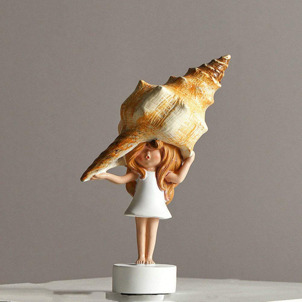 Sculpture fille moderne en résine haute qualité pour décoration de maison raffinée