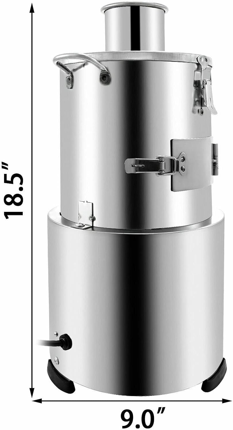 Garlic Peel Machine,110V Commercial Automatic Garlic Peeling Machine, Electric Stainless Steel Garlic Peeler Slicers Remover for Restaurants Barbecue Shops Hotels Household