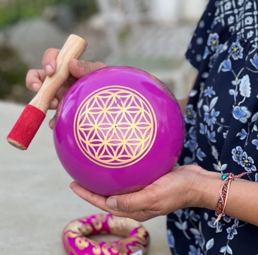 Miniatura 5 de Juego de cojines tibetanos con diseño de flor de la vida, para meditación, yoga, curación espiritual y atención plena, tamaño extra grande