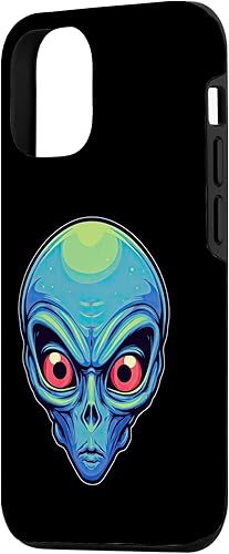 Miniatura 5 de iPhone 13 Pro Max Alien Face UFO Alien Head Funny Alien Case
