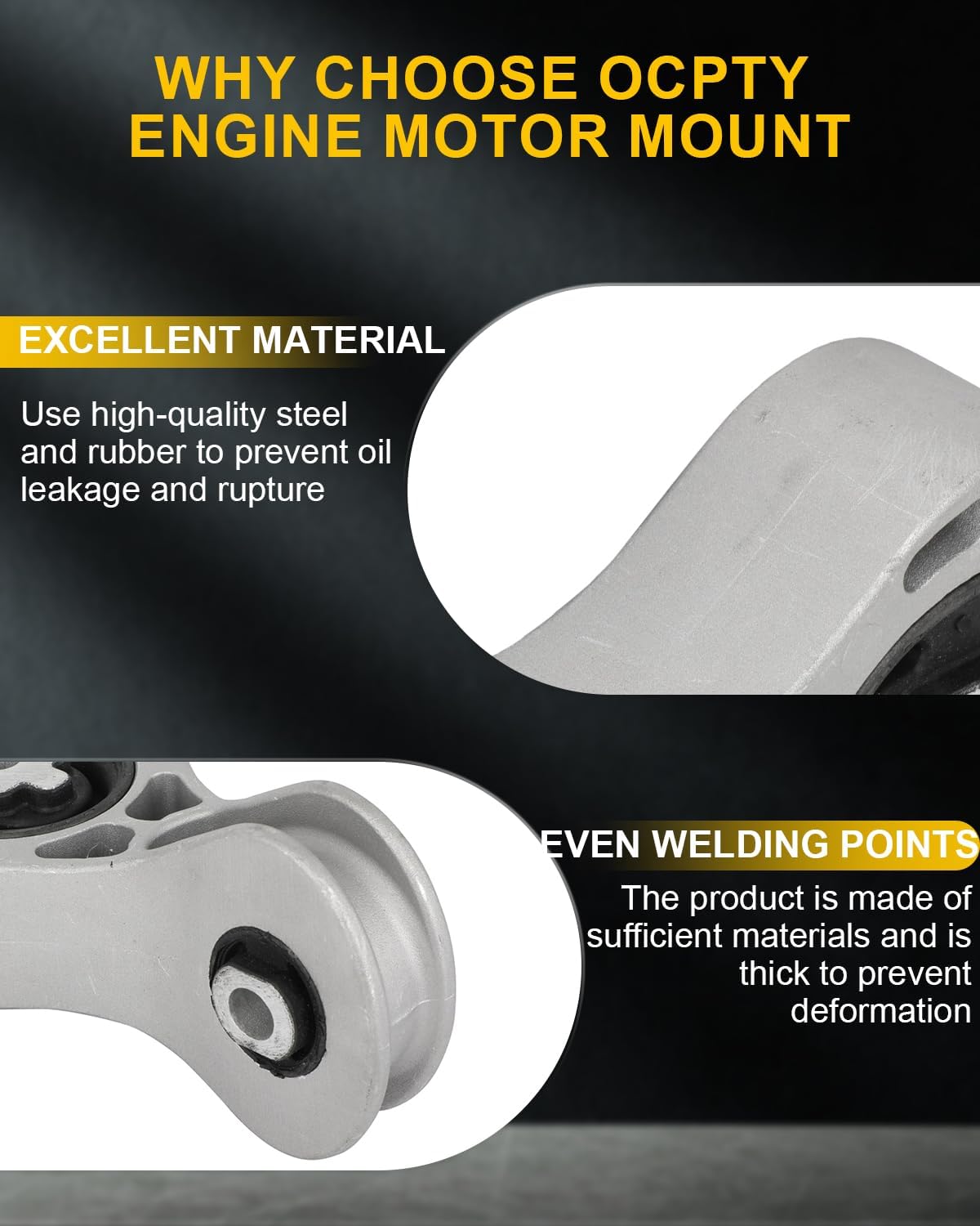 OCPTY 3PCS Engine Motor Mount Transmission Mount and Torque Strut Mount Set Compatible for Ford Focus 2008 2009 2010 2011, Automatic Transmission # A5322 A2986 A5495