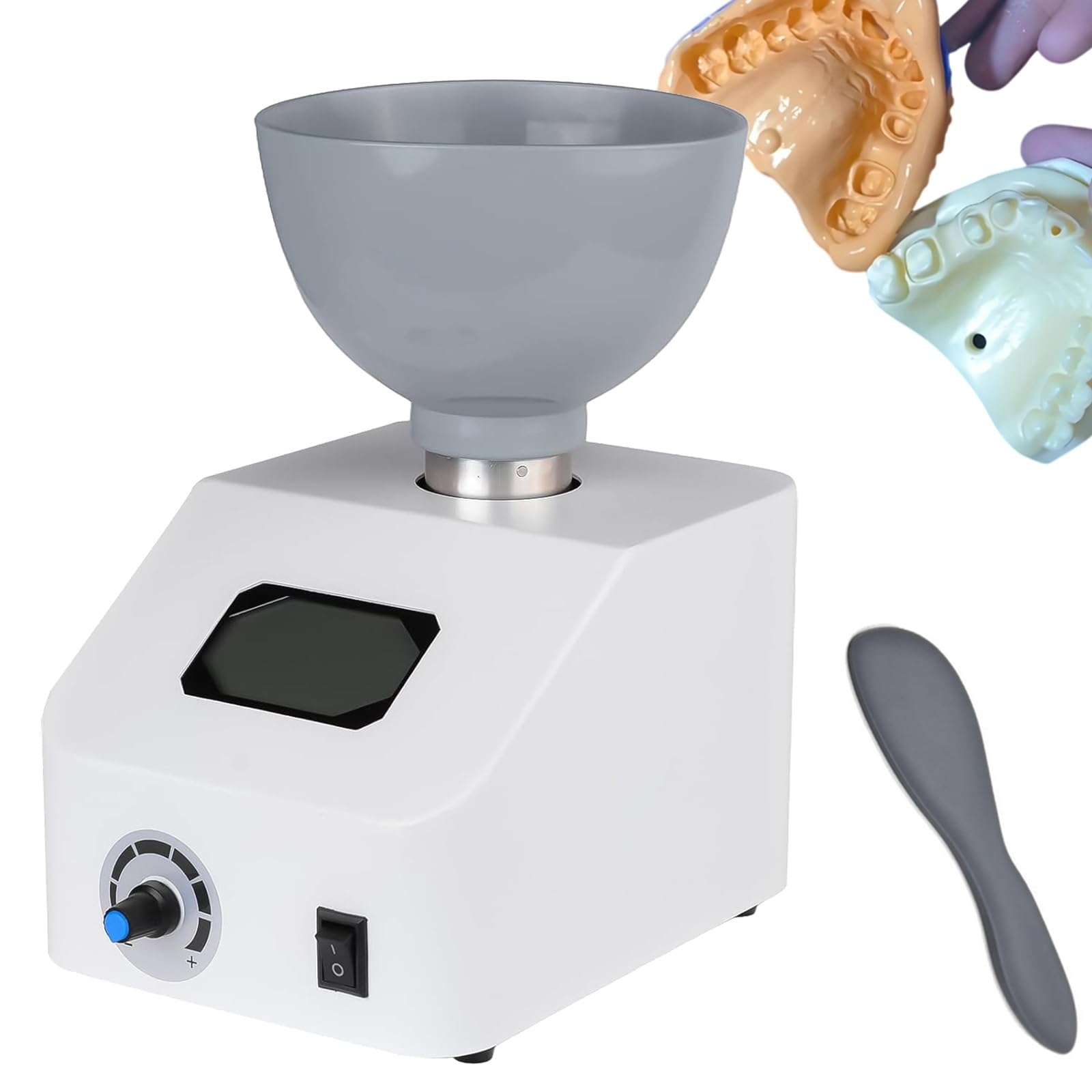 Gipsmischer Elektrischer Labor-Abformmaterialmischer, einstellbare Geschwindigkeit 0-300 U/min, Alginat-Gipspulver-Formmaterial-Mischmaschine