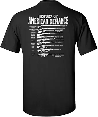 Gadsden and Culpeper History of American Defiance T-Shirt (Black)