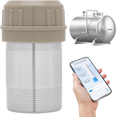 Smart Oil Gauge Duo, Wi-Fi Heating Oil Tank Monitor, Ultrasonic Liquid Level Sensor with App Alerts, Remote Fuel Gauge for Diesel, Water Storage and Home Heating Systems