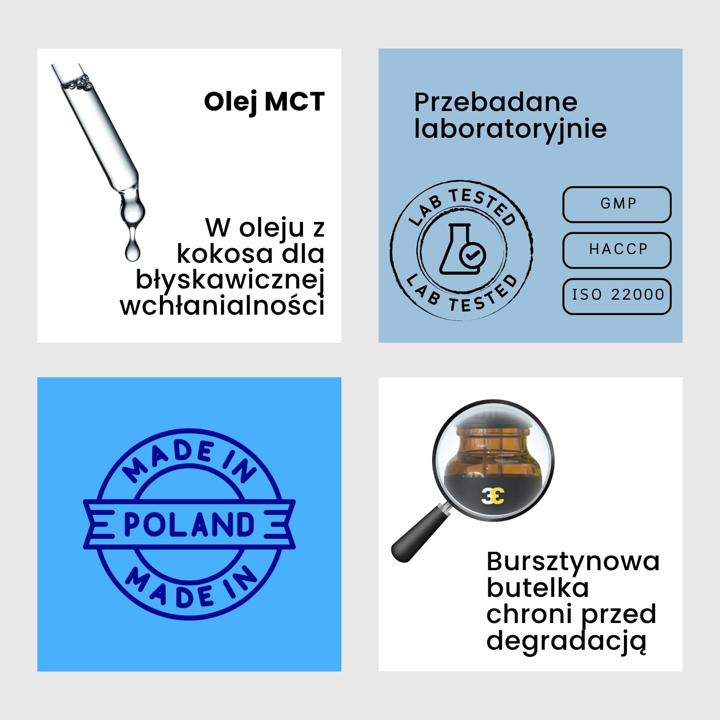 Witaminy ADEK w kroplach 10 ml | Wegańska formuła | Wspiera odporność, wzrok, skórę i kości | 3rd Element Nutrition