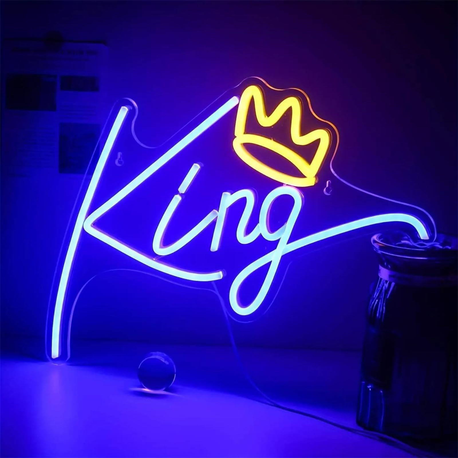 ネオンサイン『クラウン』NEON SIGN パーティー オーダーメイド ネオン管 Amazon.co.jp: FINOTI クラウンロゴ ネオンサイン キング