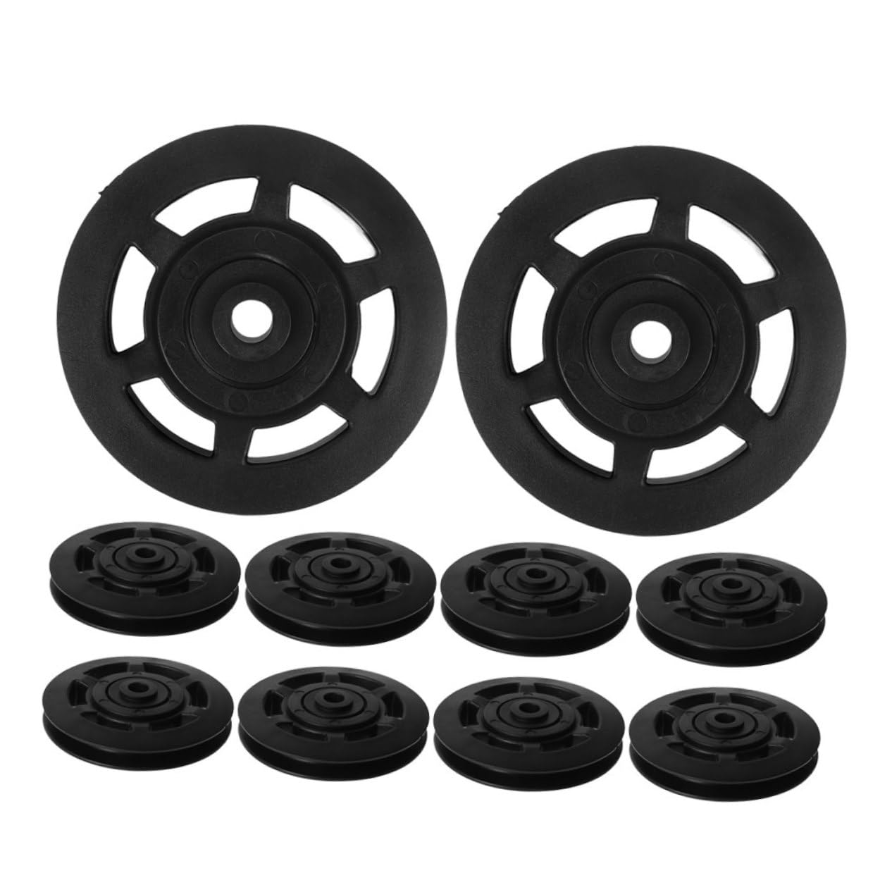 TOYANDONA Polea de Nailon para Equipo de Fitness 90mm, 10 Piezas