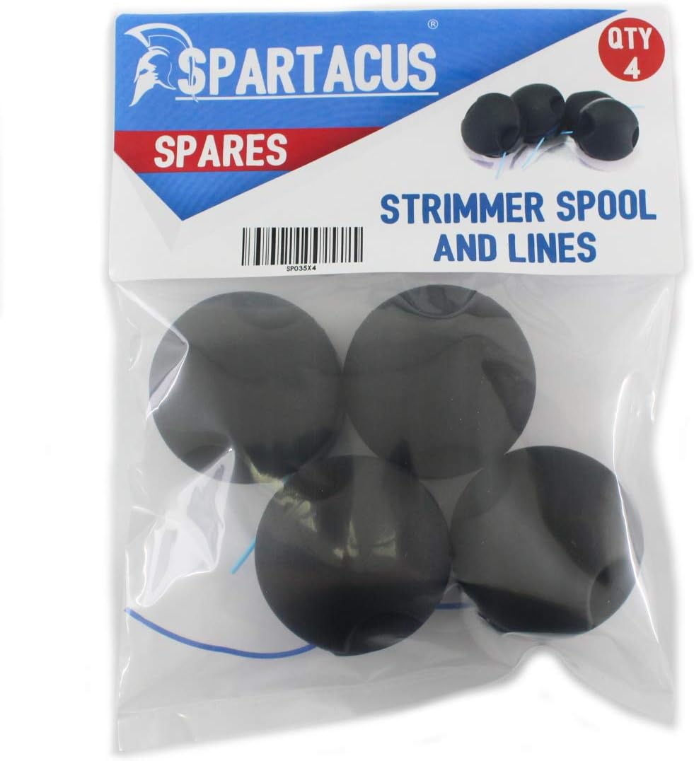 Spartacus Pack of 4 Spool and 1.5mm Trimmer Line Fits Adlus Light 100 Accu 200 500 Accu RT250 RT1120 RT2120 RT2124