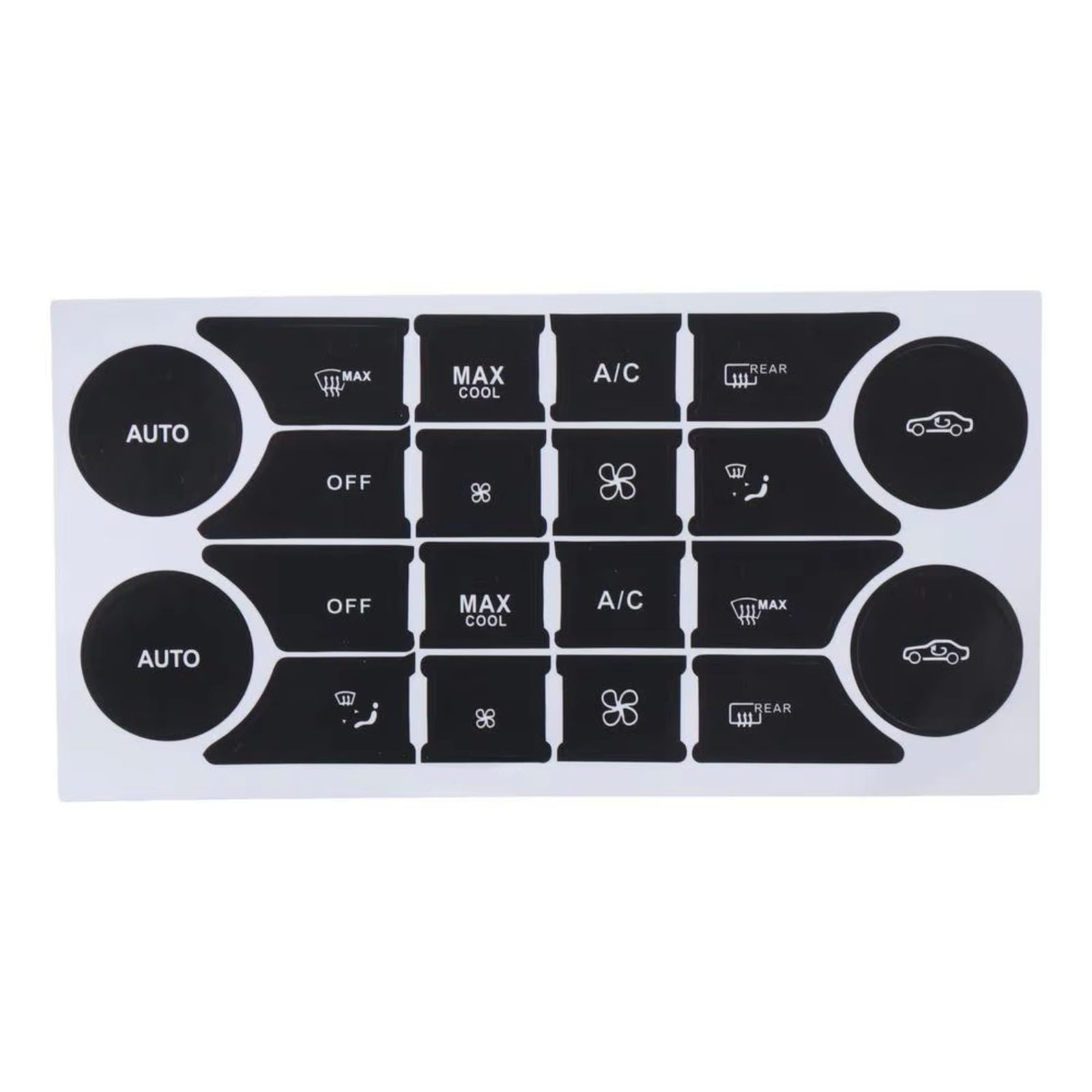 Auto Interior Trim Car AC Button Stickers Universal PVC Repair Sticker Air Conditioning Buttons Control Modification Accessories