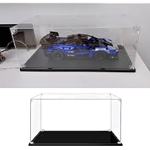Kunovo Acrylic Display Case 15-60 Cm Long Clear Acrylic Box, Model Cars Acrylic Display Case, Dustproof Storage Protection Cover, Assemble Countertop Collectibles Organizers25x10x15cm10"x4"x6"