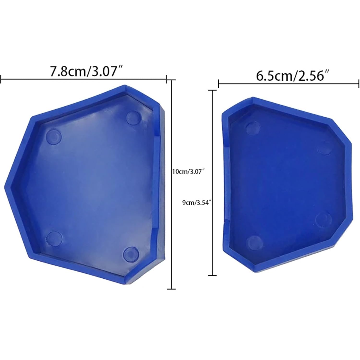 Dental Model Base Lab Use Impression Trays 6Pcs Dental Model Base Silicon Plaster Tray Without Feet 3 Sizes Denture Impression Trays Former