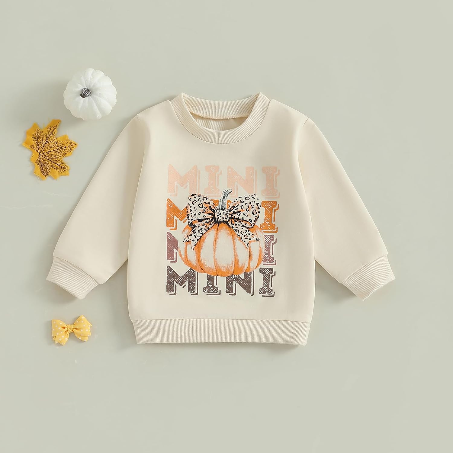 luethbiezx Mommy and Me Matching Outfits Halloween Pumpkin Coquette Bow Sweatshirt Thanksgiving Mama and Mini Fall Shirt