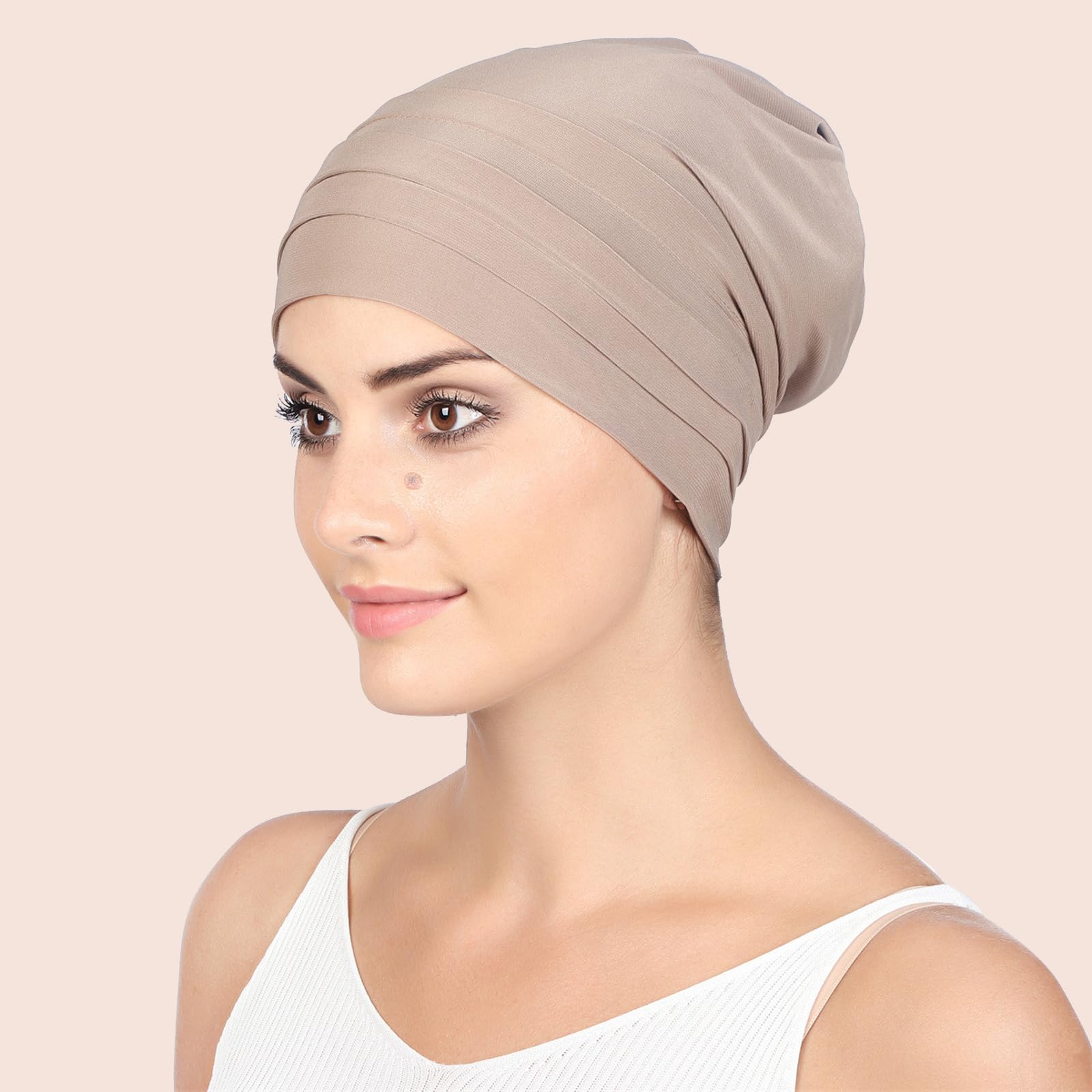 Gorra Quimio Mujer 2 Piezas, Gorro para Quimioterapia Fino y Suave