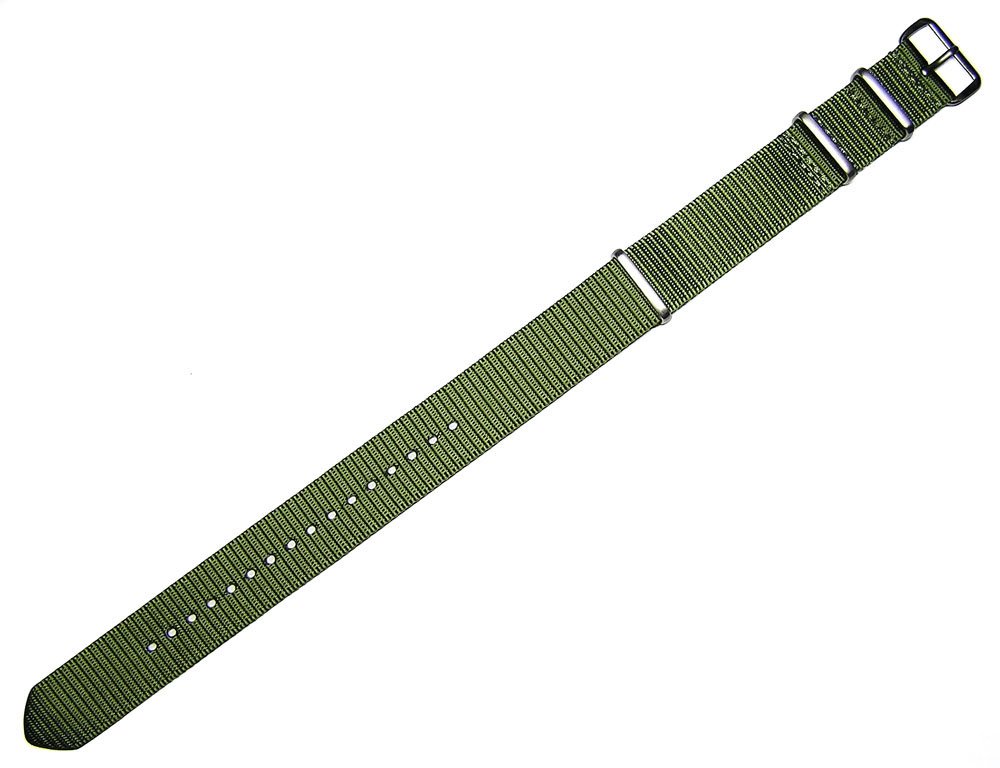 Buy 22mm TIMEWHEEL NATO MOD G10 Olive Drab Green Nylon Watch Band Strap