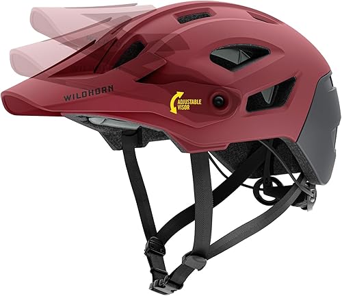 Wildhorn Corvair - Casco de bicicleta de montaña para hombres y mujeres con máxima ventilación, sistema de ajuste FTA y visera ajustable. Cascos de