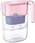 Waterdrop PT-05P Water Filter Pitcher, 7-Cup Capacity, NSF Certified, 5X Longer Filter Life, Up to 200 Gallons, for Fridge, Countertop, and Gift Giving, Reduces PFOA/PFOS, Chlorine, Pink