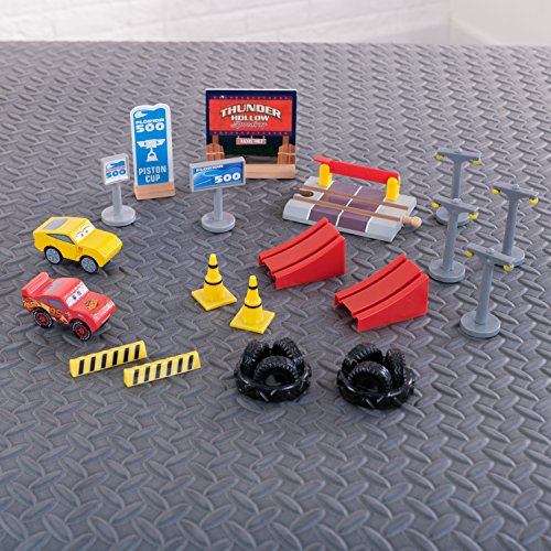 Disney KIDKRAFT Pixar Cars 3 Build Your Own 55 Piece Wooden Racetrack - Thumbnail 5