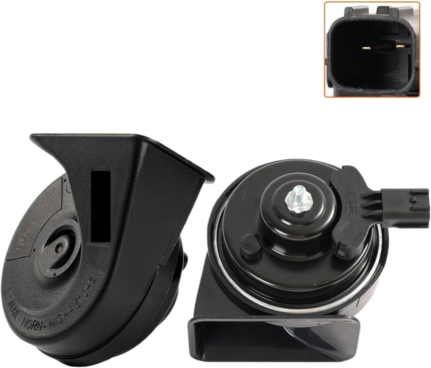 New Pair 12V 120db Twin Tone Snail Horn For Hyundai I10 I20 Accent Elantra Sonata Tucson I30 I40 Santa Fe Veracruz Getz 96630-3X001