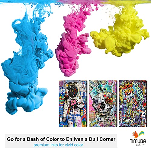 Graffiti Wall Art - Street Art Canvas Graffiti, 3 Pieces Wall Art Graffiti, Colorful Graffiti Pictures Astronaut Canvas For Bedroom Decor, Pop Art Wall Decor, Framed Artwork For Home Decor (12X18X3) #TOP5