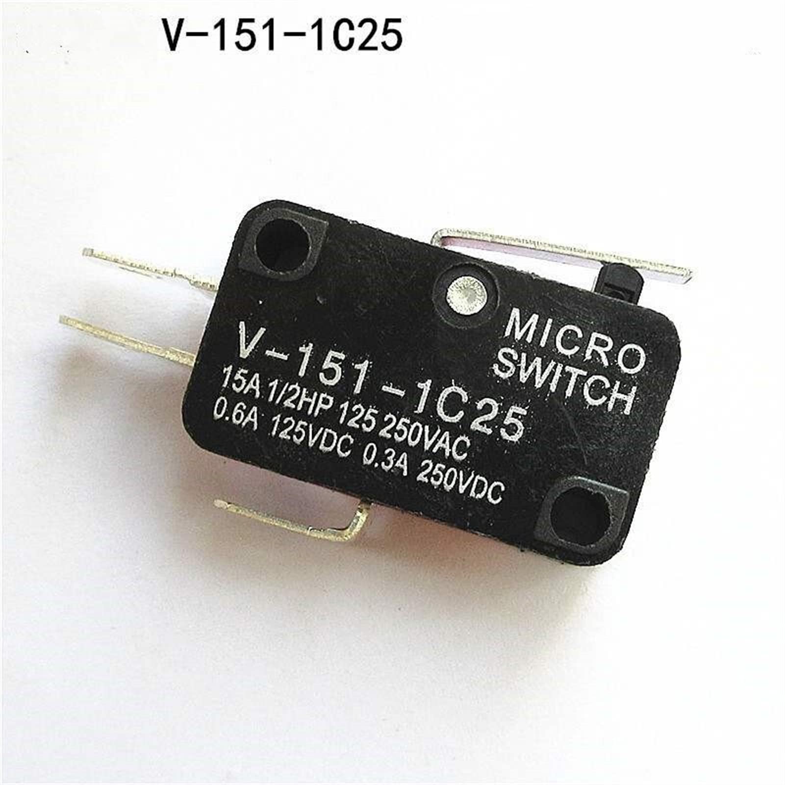 Interruptor de límite 5 uds microinterruptor Interruptor de límite de Carrera V-151-1C25 V-152-1C25 V-153-1C25 V-154-1C25 V-155-1C25 V-156-1C25 Interruptor de Mango Largo de Rodillo