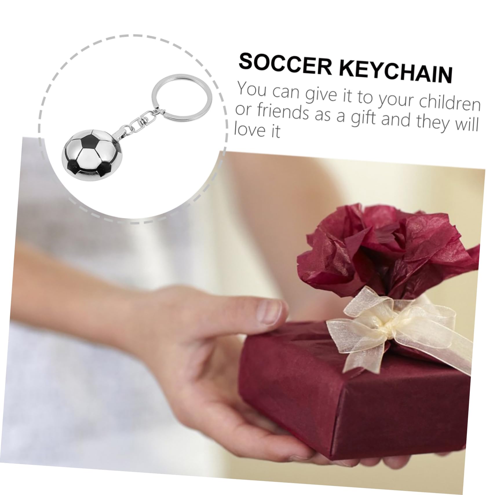 LIFKOME portachiavi borse taschen football portachaivi addobbi ciondolo chiave dell'auto ciondoli chiave di calcio regali per auto sacchettini bomboniere catena chiave