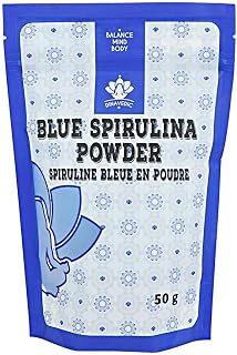 Dinavedic Blue Spirulina Powder - 50 g (1.76 oz) | All Natural Superfood, No Additives, No Seaweed Taste