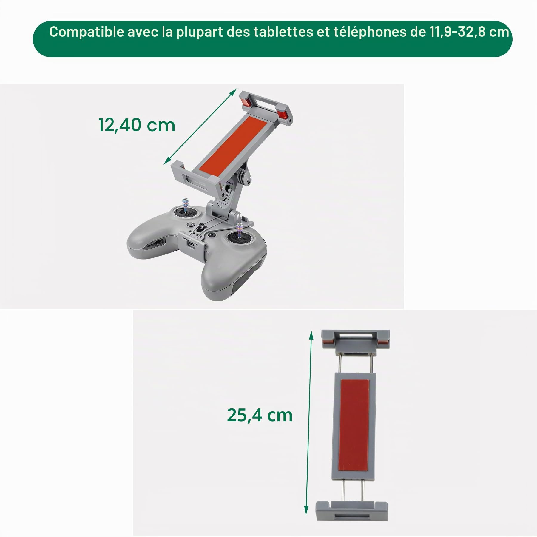 FPV Télécommande 3 Téléphone Tablette 4,7-12,9 Pouces Support pour DJI Avata 2, Neo Drone Support