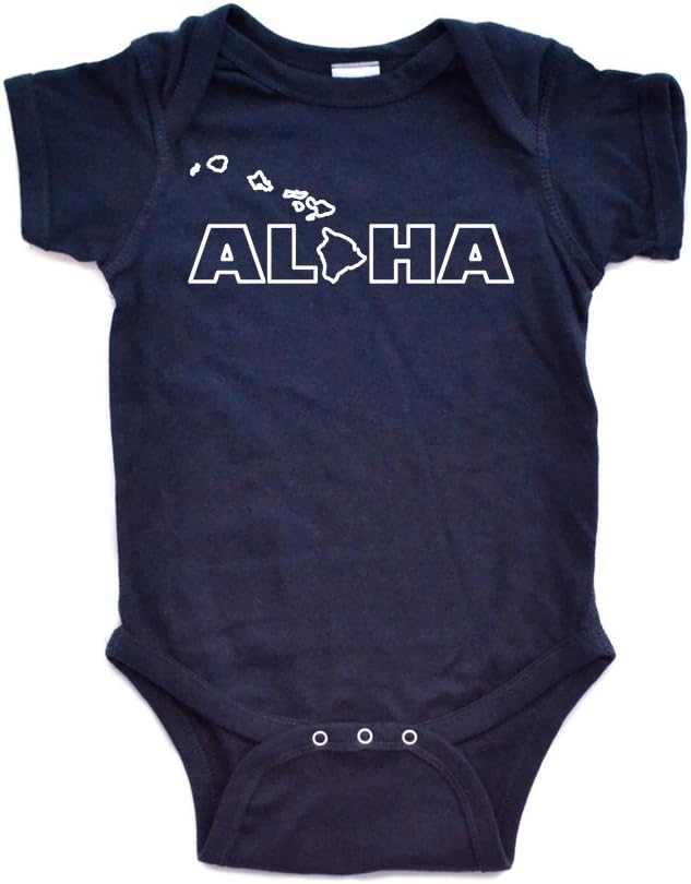 Apericots Aloha Hawaii Hawaiian Cute Baby Handmade Quality Fun Unisex Bodysuit