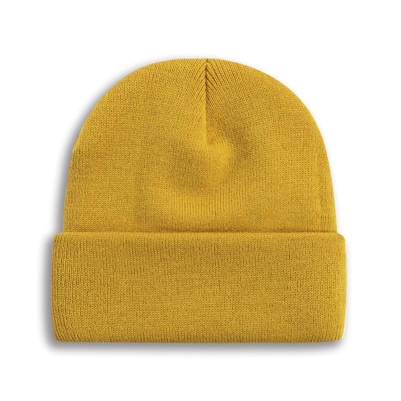 Image of Rosoz Unisex Beanie Winter Knitted Skull Cuffed Soft Warm Hat for Men /Women Slouchy Ski Watch Cap
