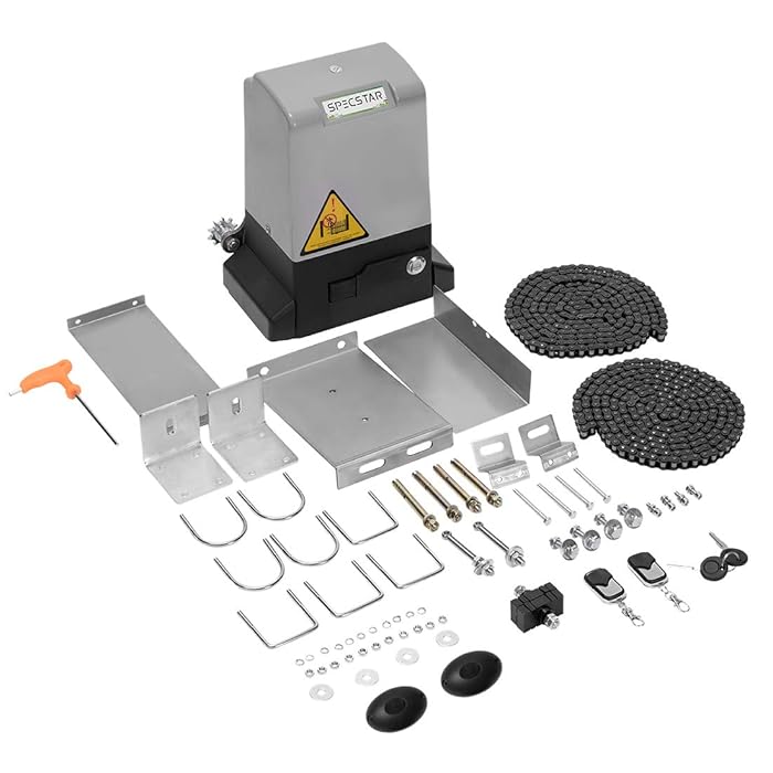 Buy SPECSTAR 370W 1400 Lbs Automatic Sliding Gate Opener Infared Sensor Driveway Door Security