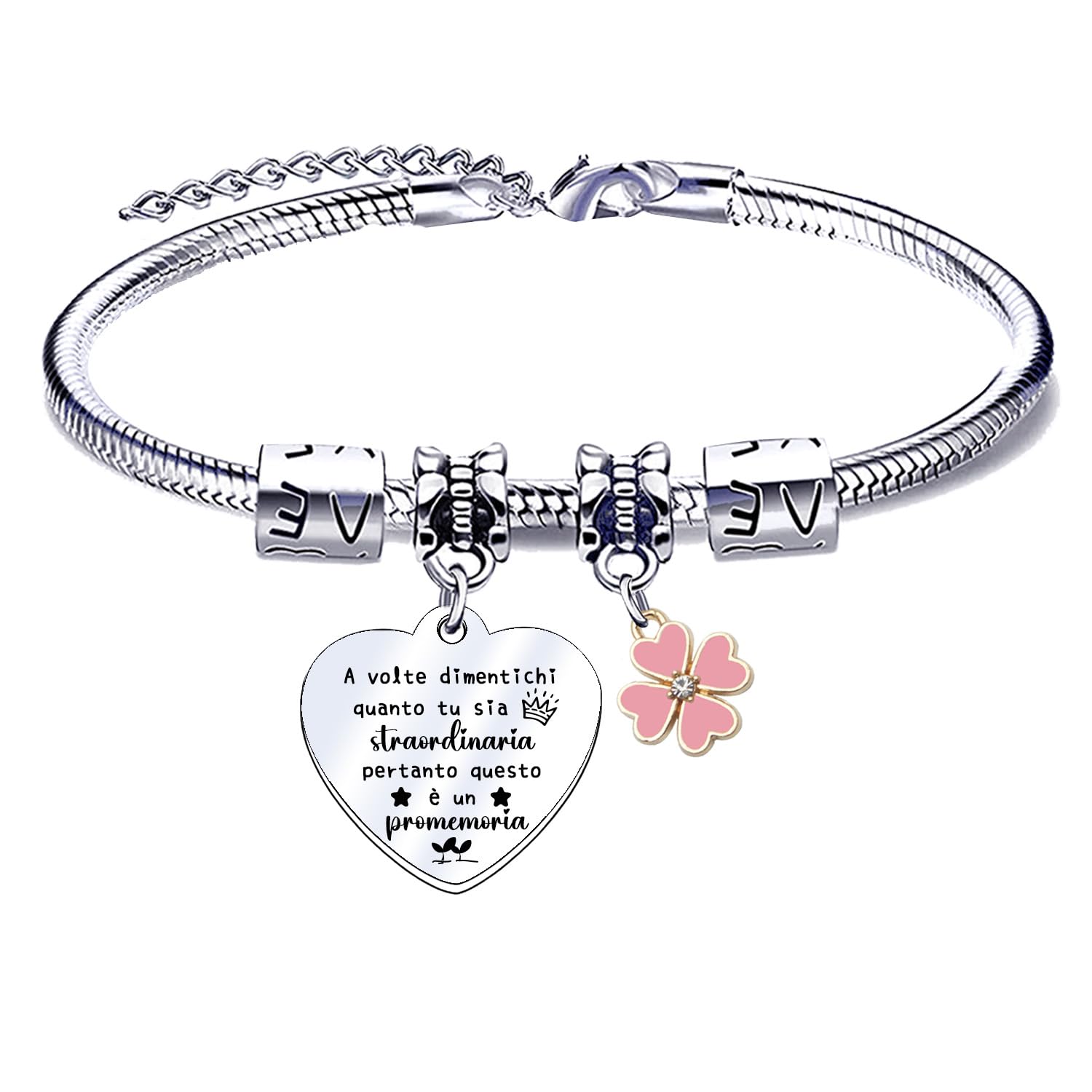 QTQTLP Regalo Amicizia Bracciale,Donna Bracciale Ispiratore Donna Ragazza per La Migliore Amica Regalo di Laurea, Regalo di Compleanno,Regalo di Natale