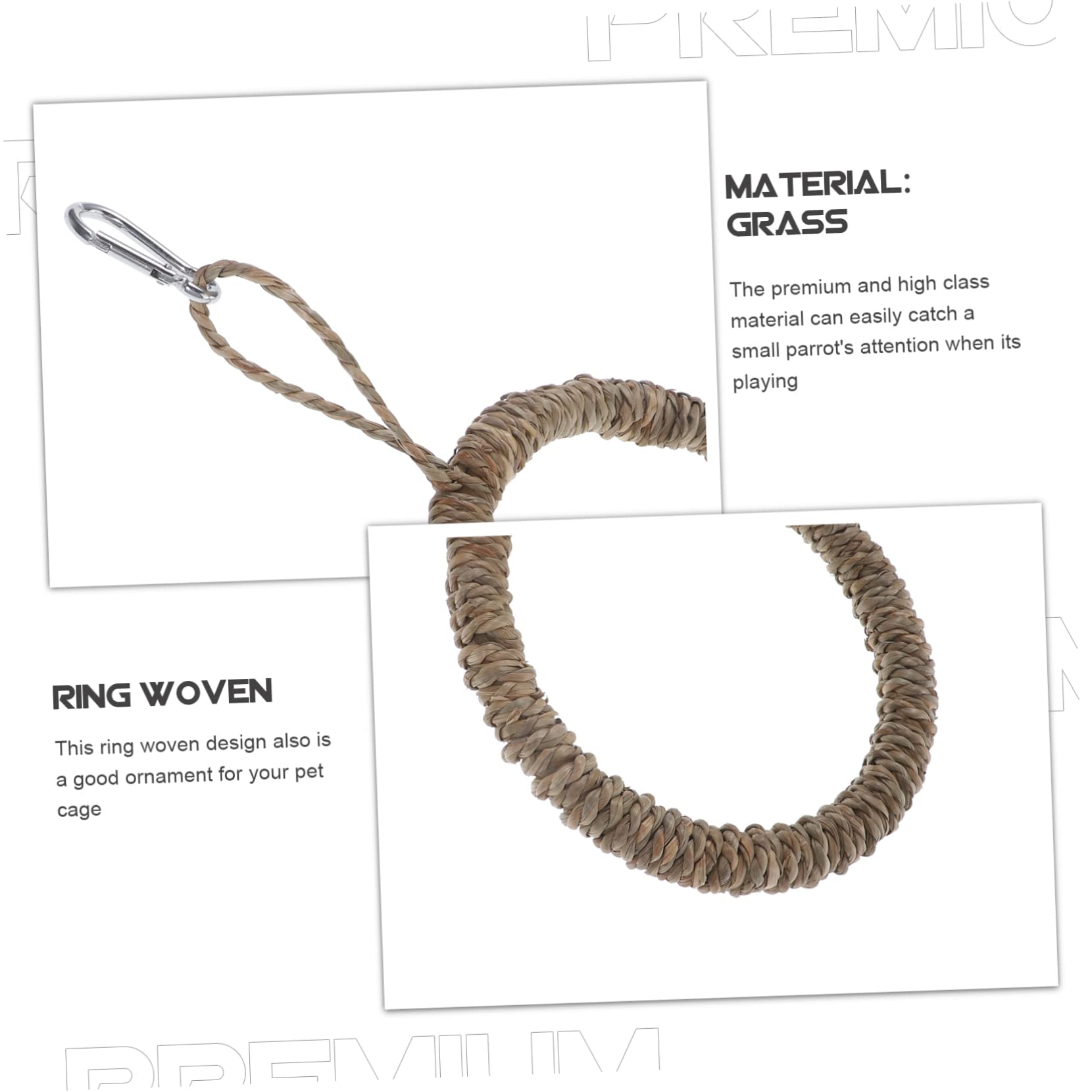 BESPORTBLE 5sets Giocattoli Per Uccelli Resistente All Usura Altalena Per Pappagalli e Piccoli Uccelli Accessorio Da Gabbia Decorativo e Funzionale Per Intrattenimento e Riposo