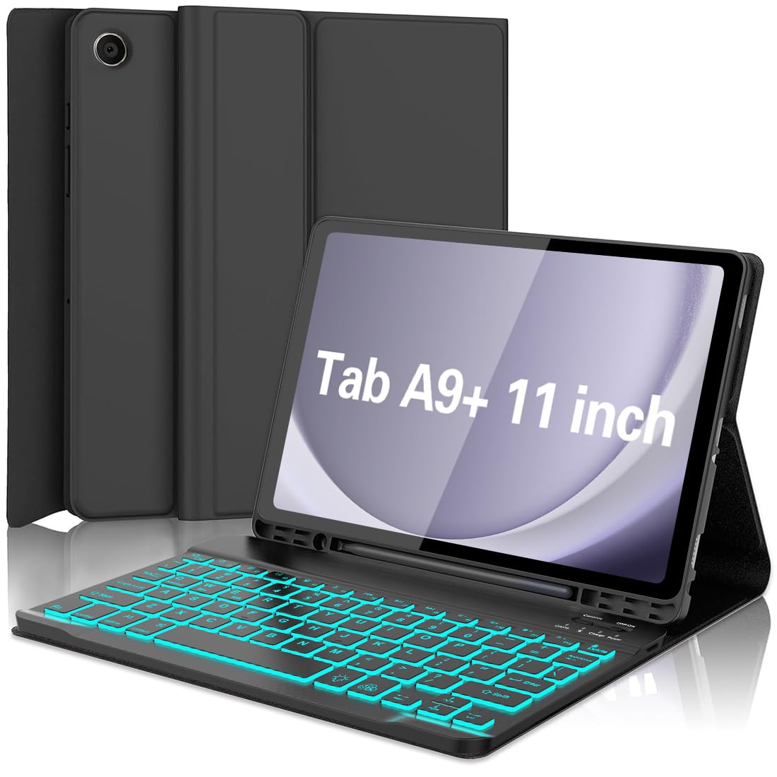 Amazon.com: Galaxy Tab A9 Plus Case with Keyboard 5G 11 Inch 2023