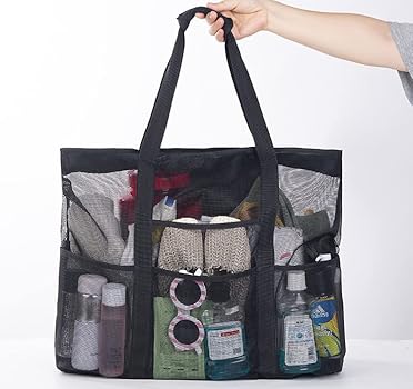 Opbergtas voor strandspeelgoed Outdoor Strand Nettas Kinderen Zand Weg Opvouwbare Draagbare Kinderen Strand Speelgoed Kleding Tassen Speelgoed Opslag Diversen Organisatoren Tas Mesh speelgoedtas (Col