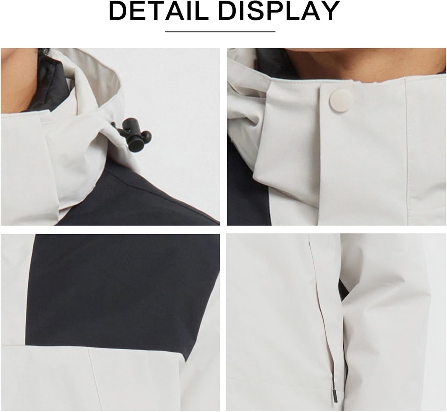 Women's 3 in 1 Winter Coats Waterproof Fleece Windproof Snowboarding Jackets with Hood Mountain Warm Raincoat