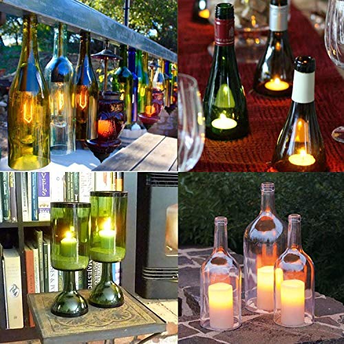 ZJchao Coupe-verre de qualité supérieure pour débutants et professionnels, coupe-verre pour bouteilles, coupe-bouteilles, coupe-bouteille, kit de cutter rond réglable pour bougeoirs à vin bière whisky
