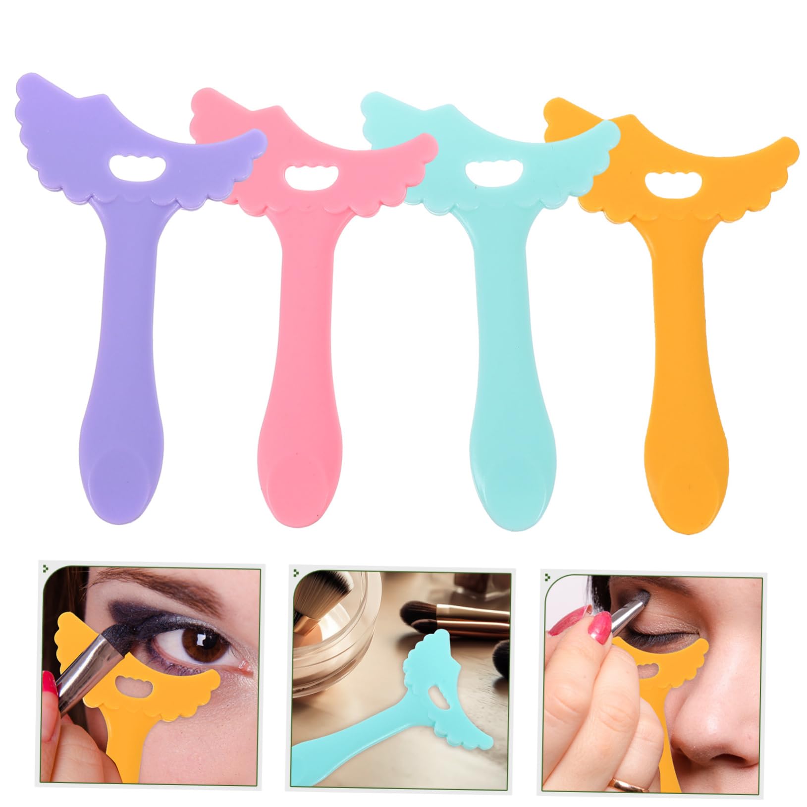 20pezzi Stencil Per Eyeliner Multifunzionale Silicone Per Ombretto e Mascara Strumento e Facile Per Principianti e