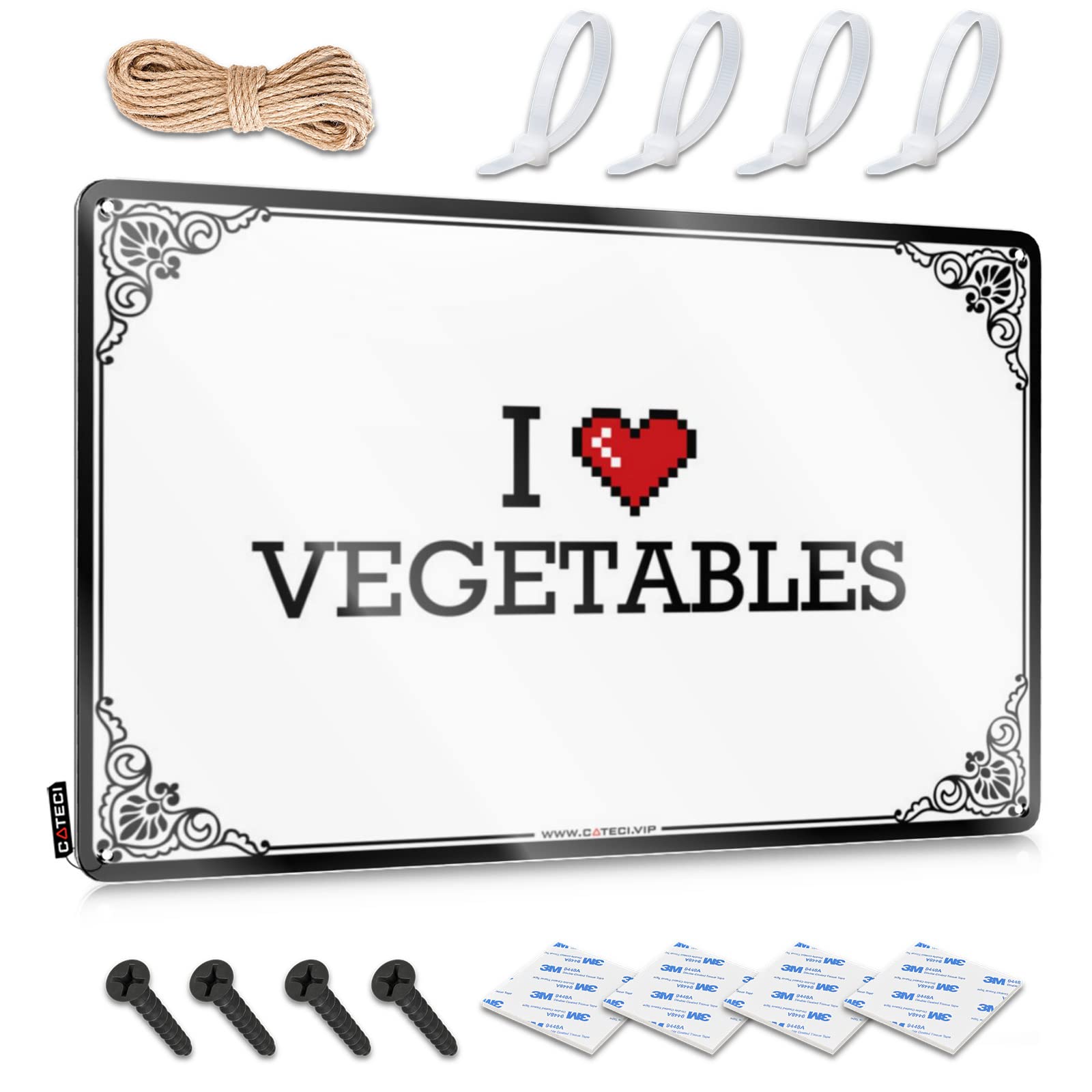 Vintage Wall Decor Beer Decor Wall Decor | I Love Vegetables Premium For Scoreboard Home(30X40CM)